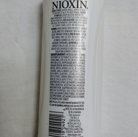 Nioxin - System 1 Scalp Treatment For Fine Hair  - 200 ml / 6.76 oz - Picture 4 of 4